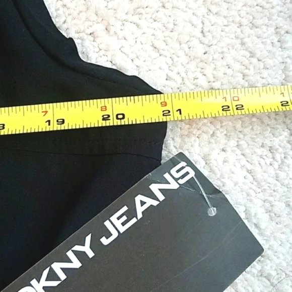 DKNY Sleeveless Camo Drawstring-Waist Jumpsuit in Blue & Black Sz L - Picture 11 of 14